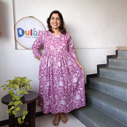 Feeding One Pieces I Purple Floral