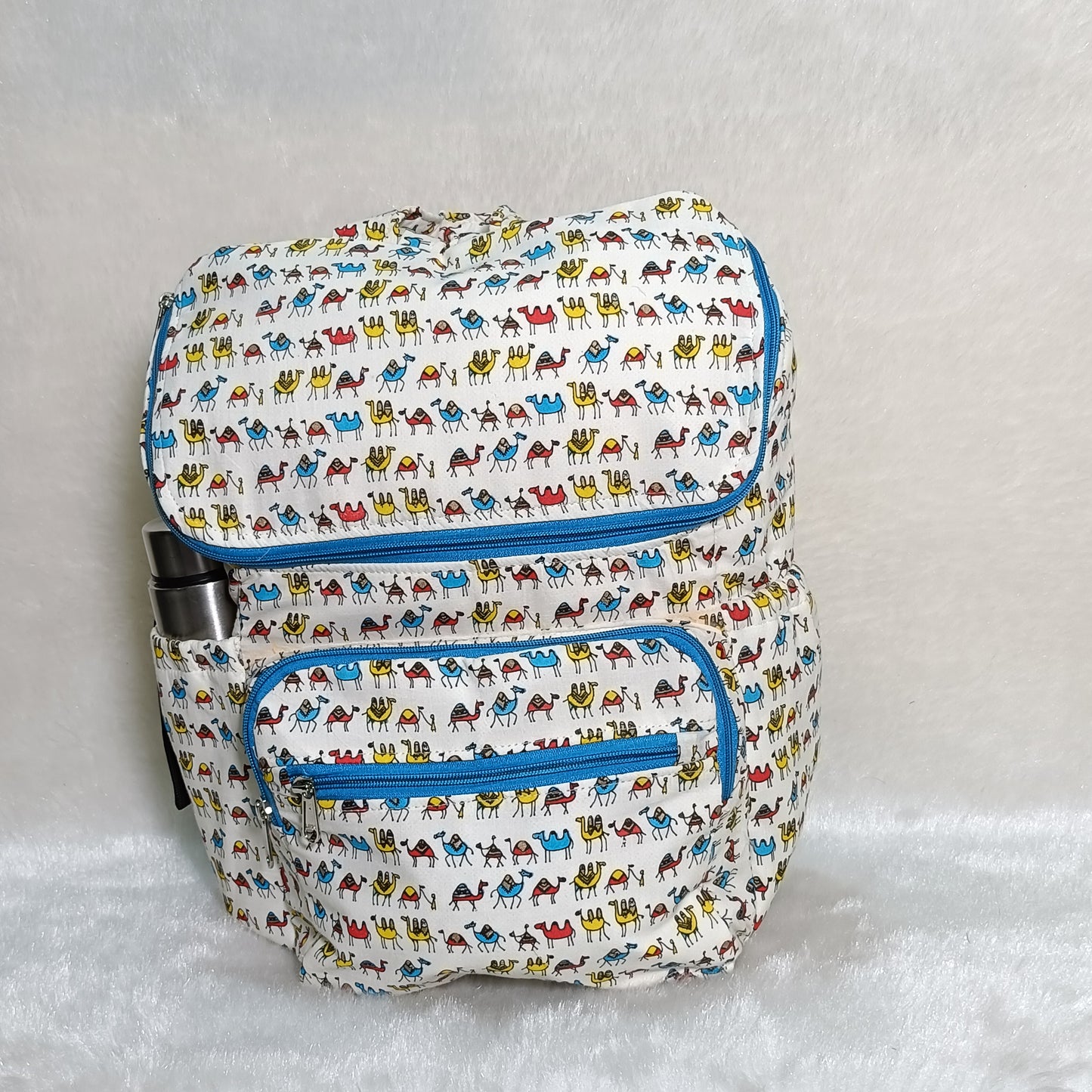 Diaper Bag | Blue Camel | Blue Chain