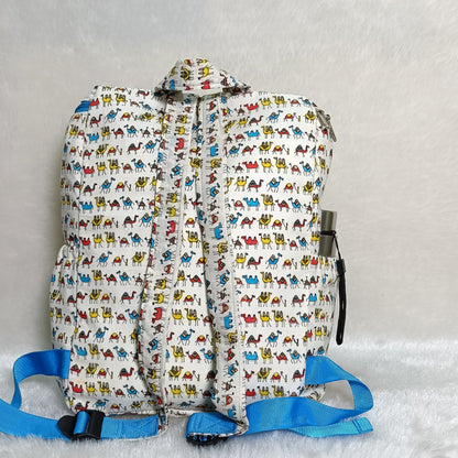 Diaper Bag | Blue Camel | Blue Chain