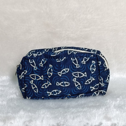 Medicine Pouch | Indigo Fish