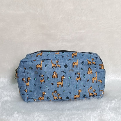 Medicine Pouch | Blueish Grey Giraffe