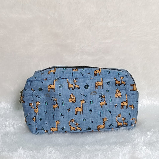 Medicine Pouch | Blueish Grey Giraffe