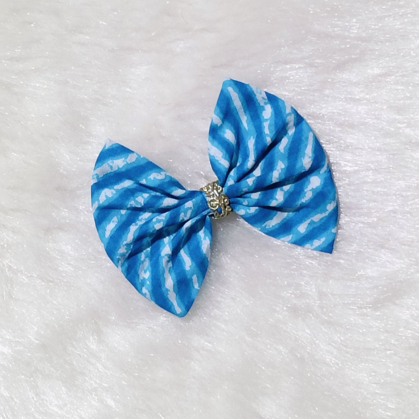 Bow Hair Clip - Lehriya - Sky Blue