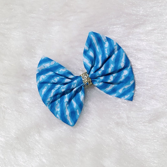 Bow Hair Clip - Lehriya - Sky Blue
