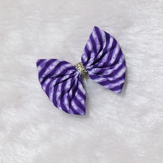 Bow Hair Clip - Lehriya - Purple