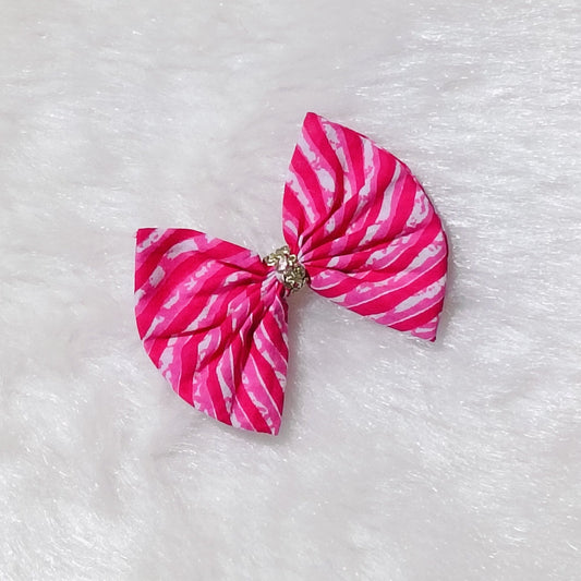 Bow Hair Clip - Lehriya - Pink