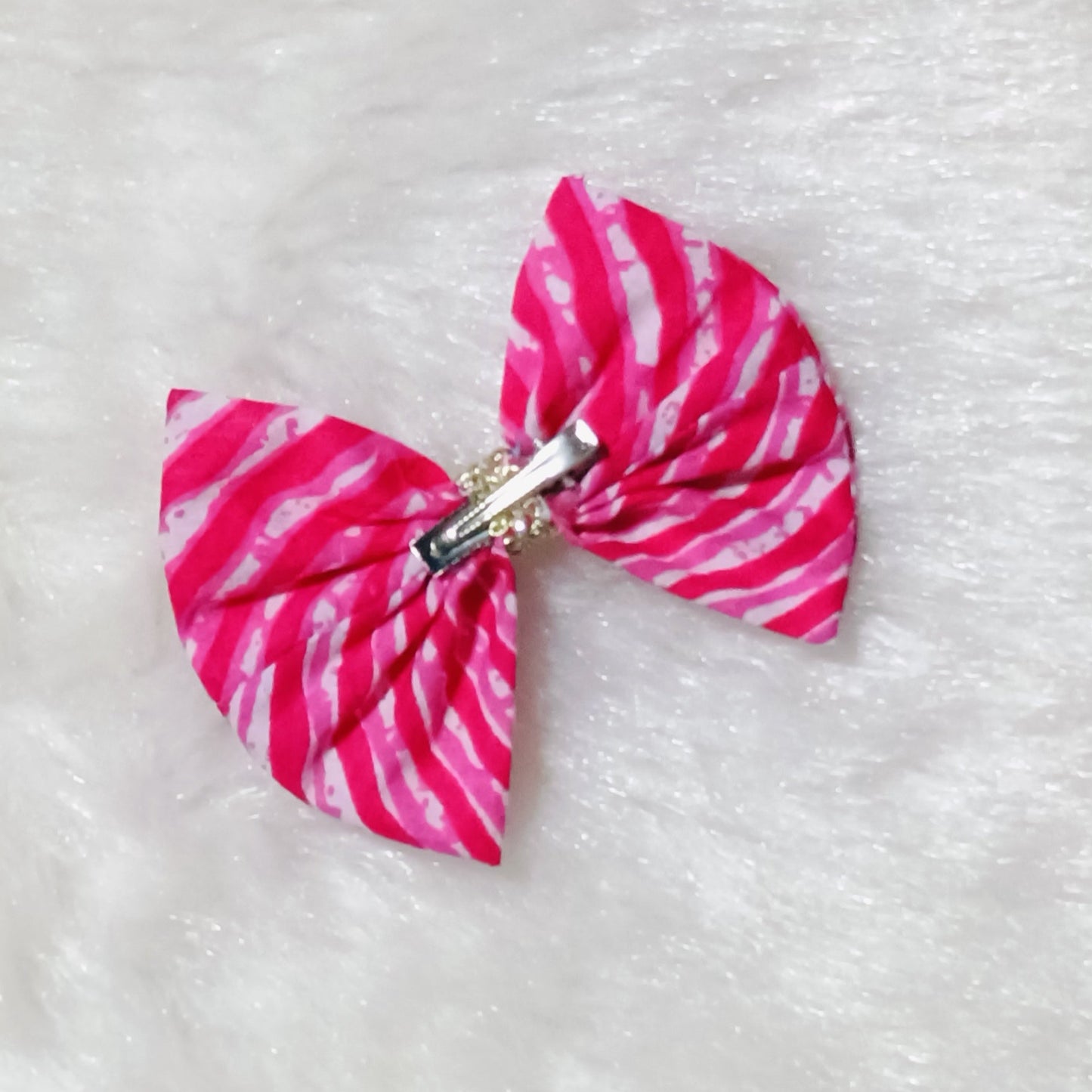 Bow Hair Clip - Lehriya - Pink