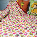 Jaipur Cotton Blanket | Pink Owl