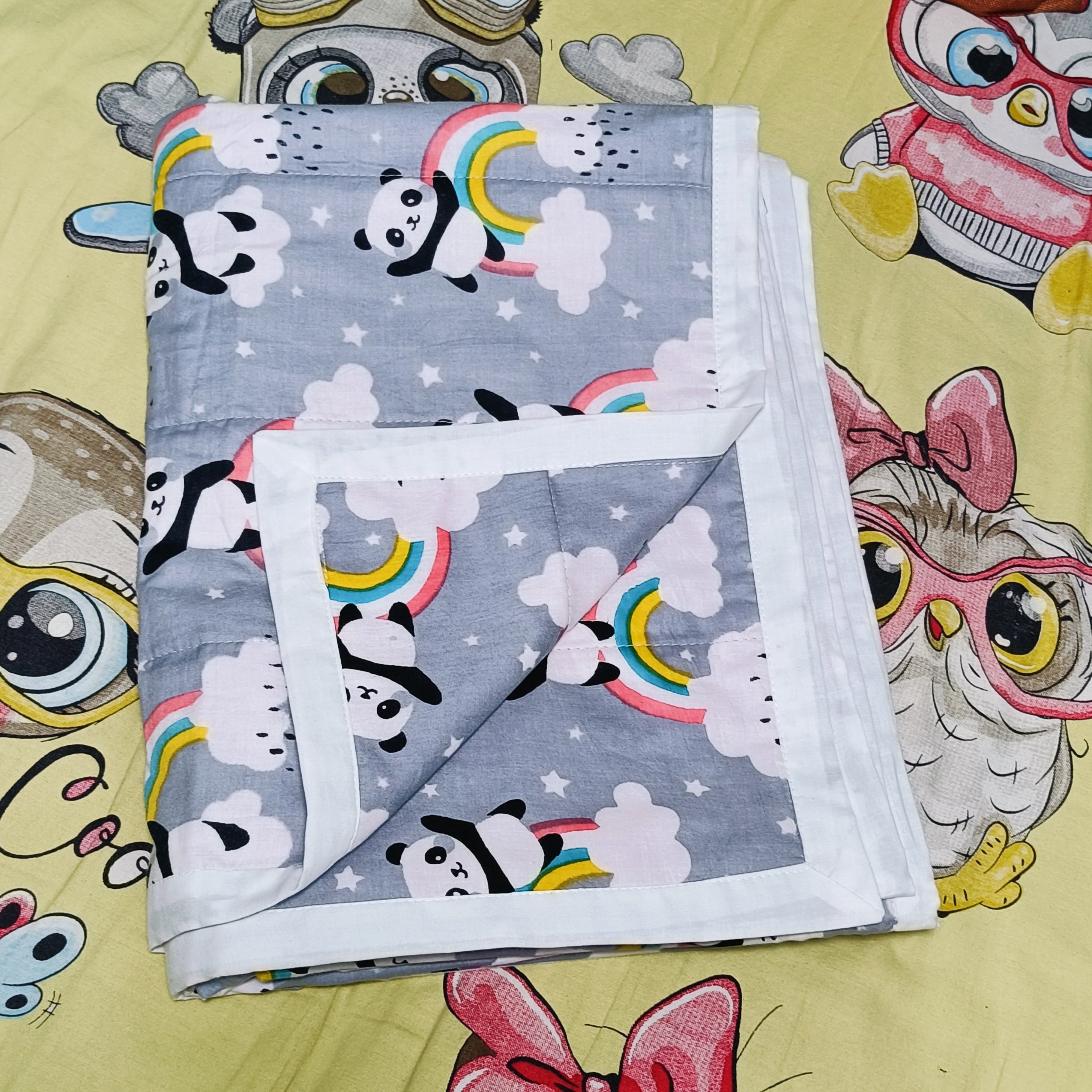Jaipur Cotton Blanket | Grey Panda