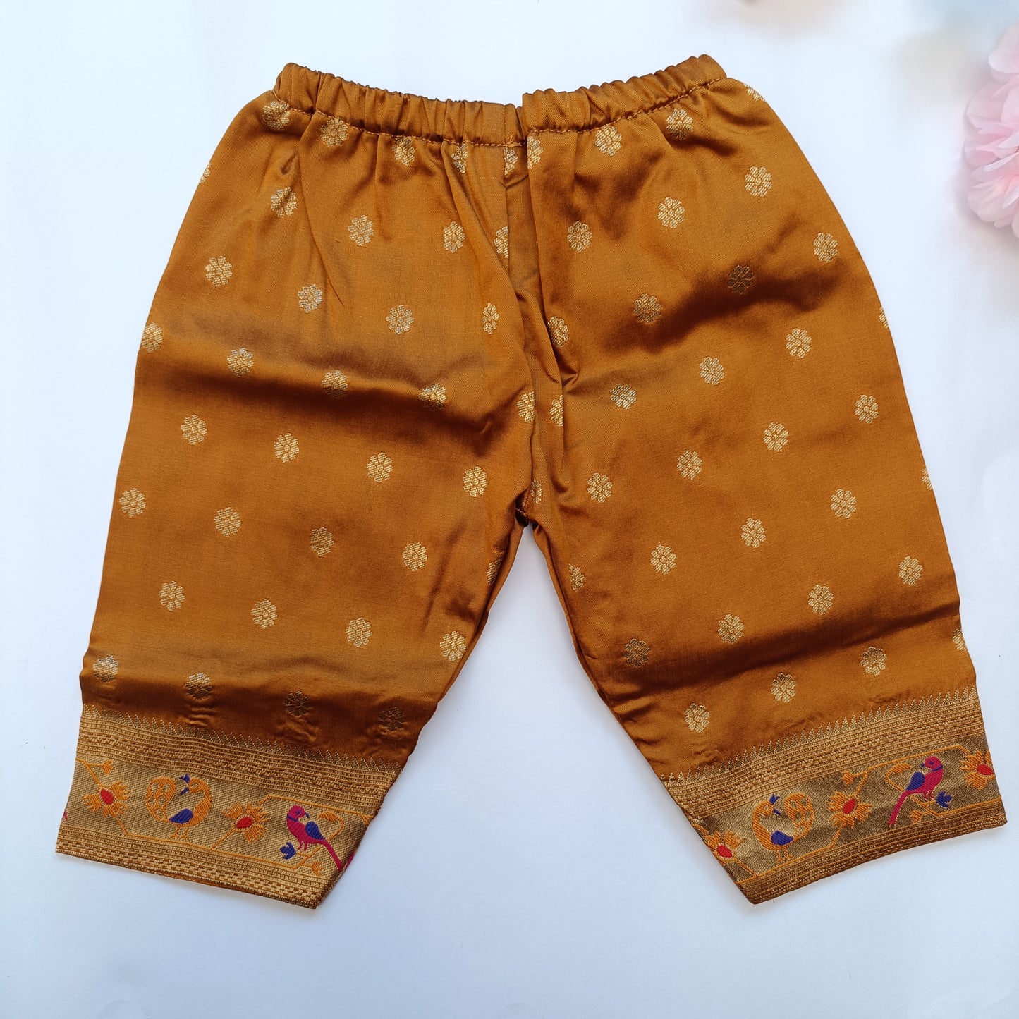 Paithani Co-Ord Set for Girls | Golden