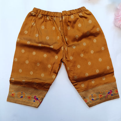 Paithani Co-Ord Set for Girls | Golden