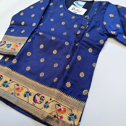 Kurta for Boys | Paithani | Blue