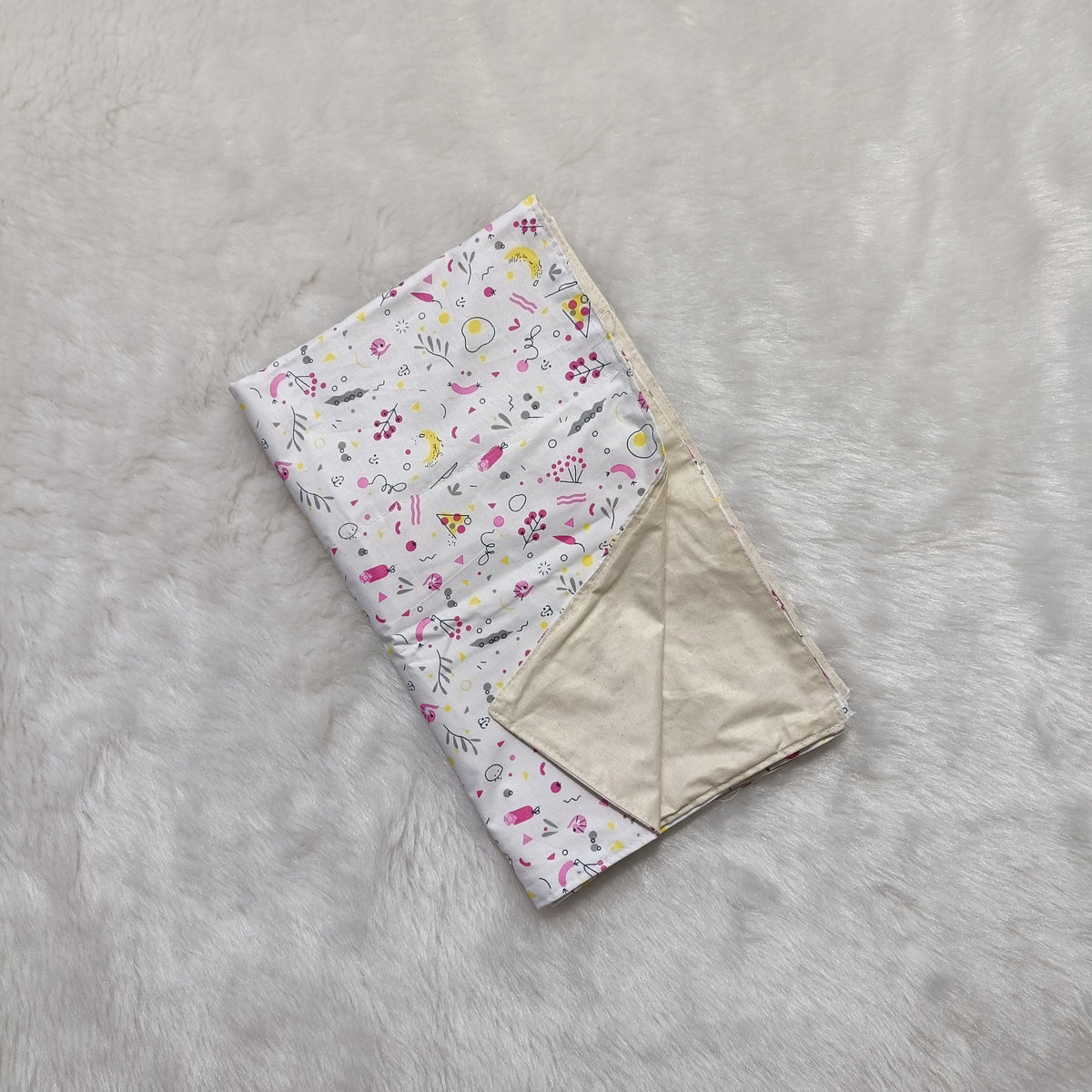 Baby Holding Sheet | Cotton | Pink Food