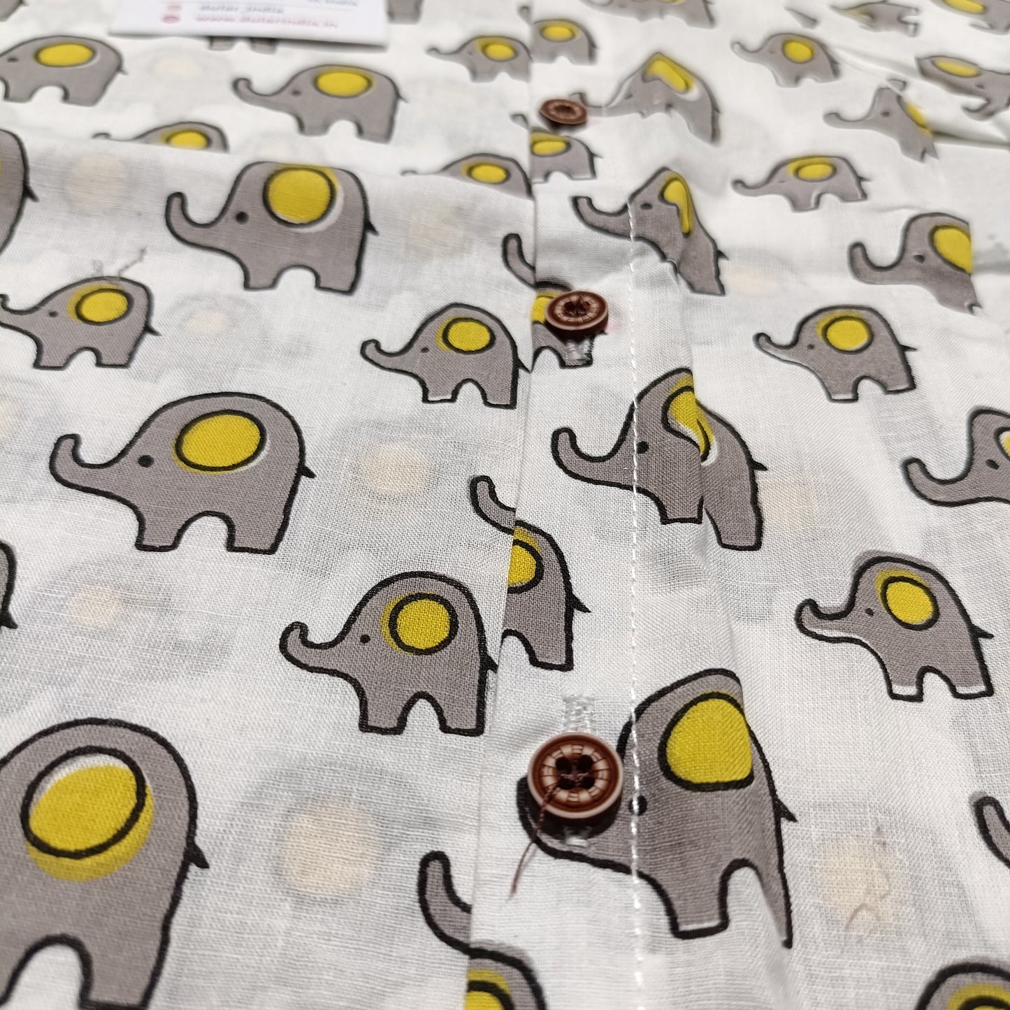 Cotton Short Kurta for Boys | Elephant Grey