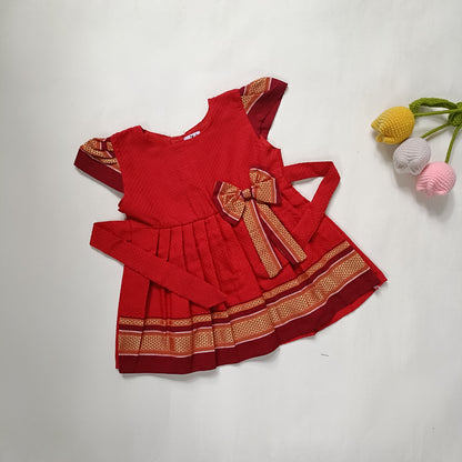 Ethnic dresses for baby girl | Khun Red | Bow