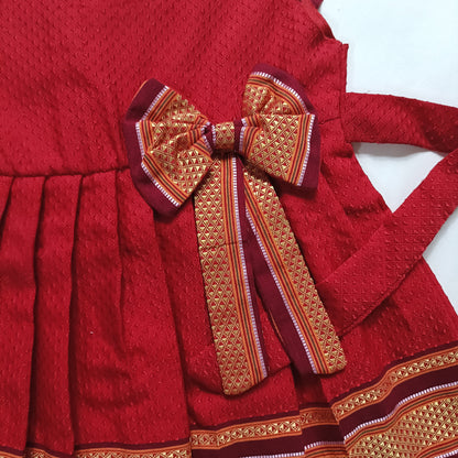 Ethnic dresses for baby girl | Khun Red | Bow