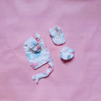 Newborn gift sets | Muslin| Assorted 1 | Cap, Mittens & Socks