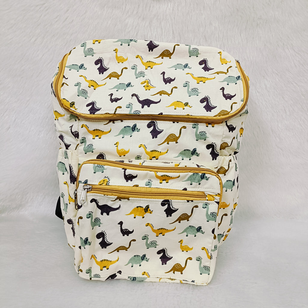 Diaper Bag | Cream Dinosaur