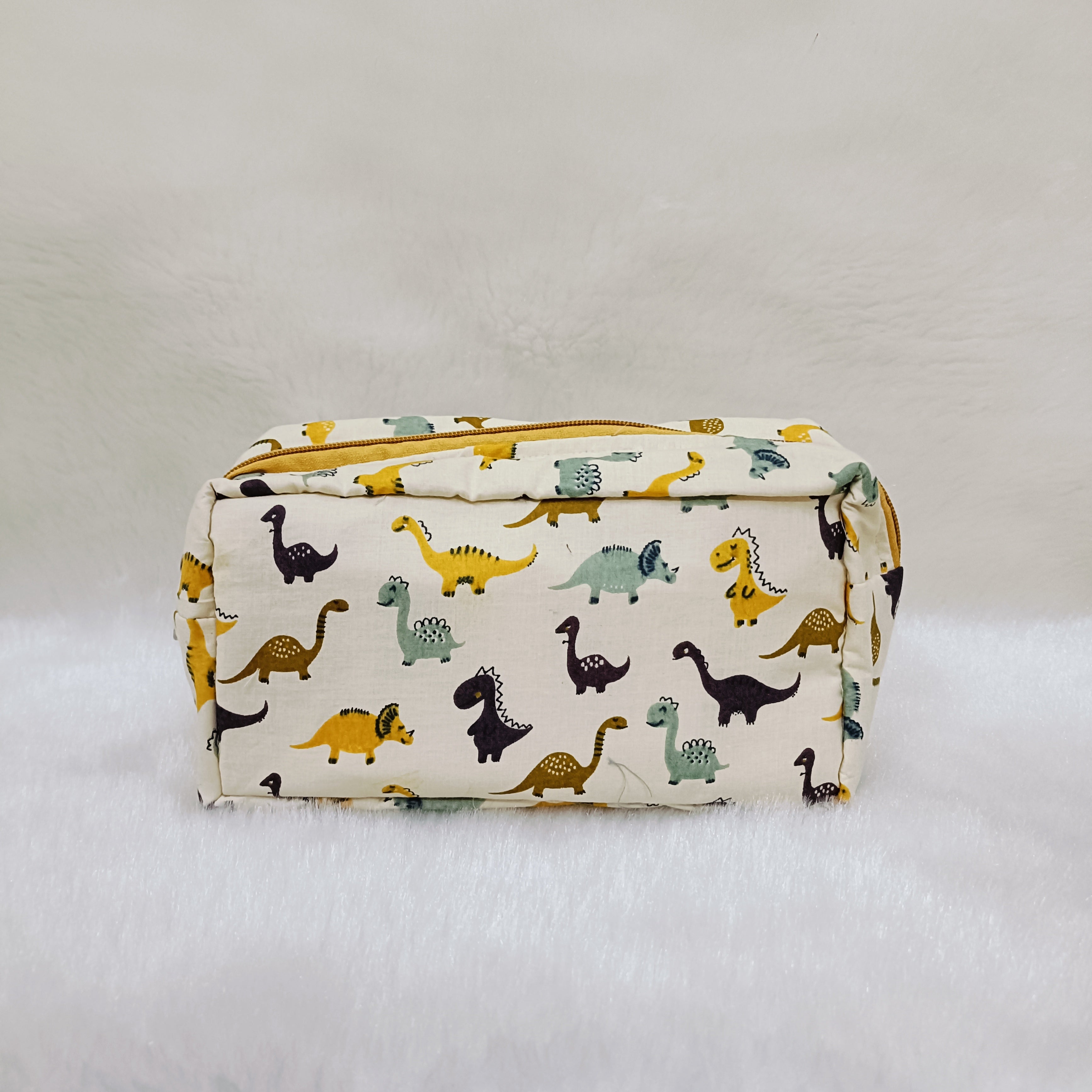 Medicine Pouch | Cream Dinosaur