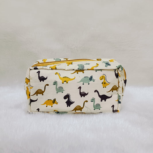 Medicine Pouch | Cream Dinosaur