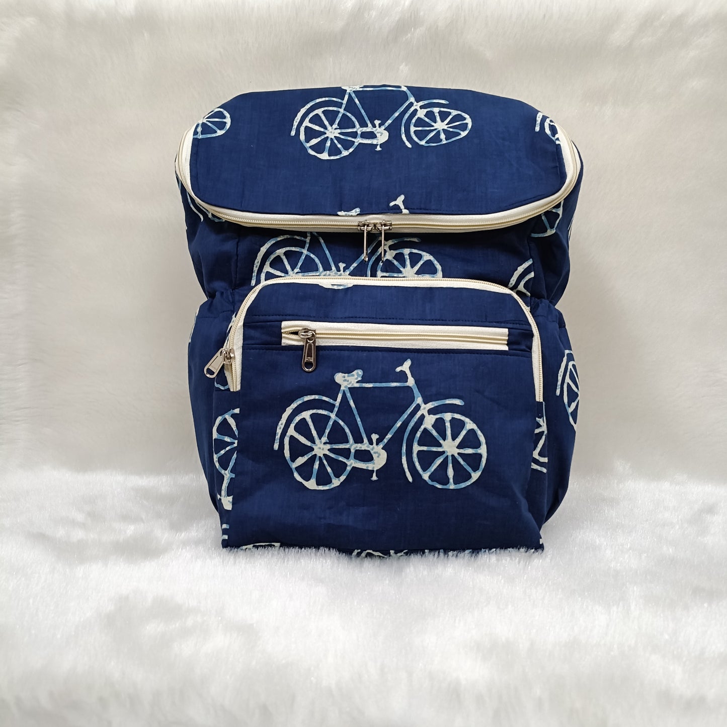 Diaper Bag | Navy Blue Cycle