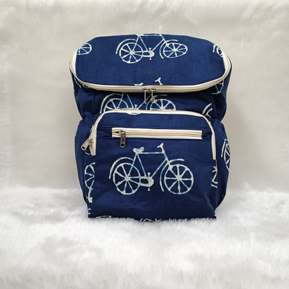Diaper Bag | Navy Blue Cycle