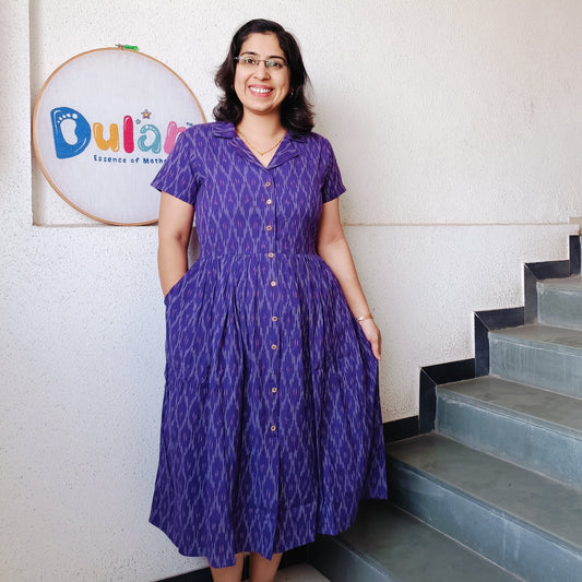 Feeding One Pieces I Ikkat Purple