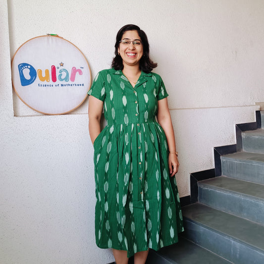 Feeding One Pieces I Ikkat Green