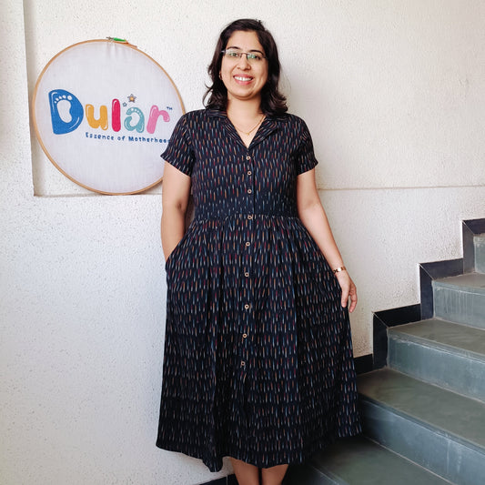 Feeding One Pieces I Ikkat Black