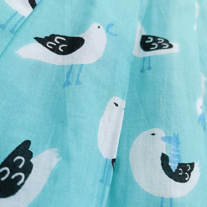 Cotton Printed Baby Girl Dress |Mint | Sparrow