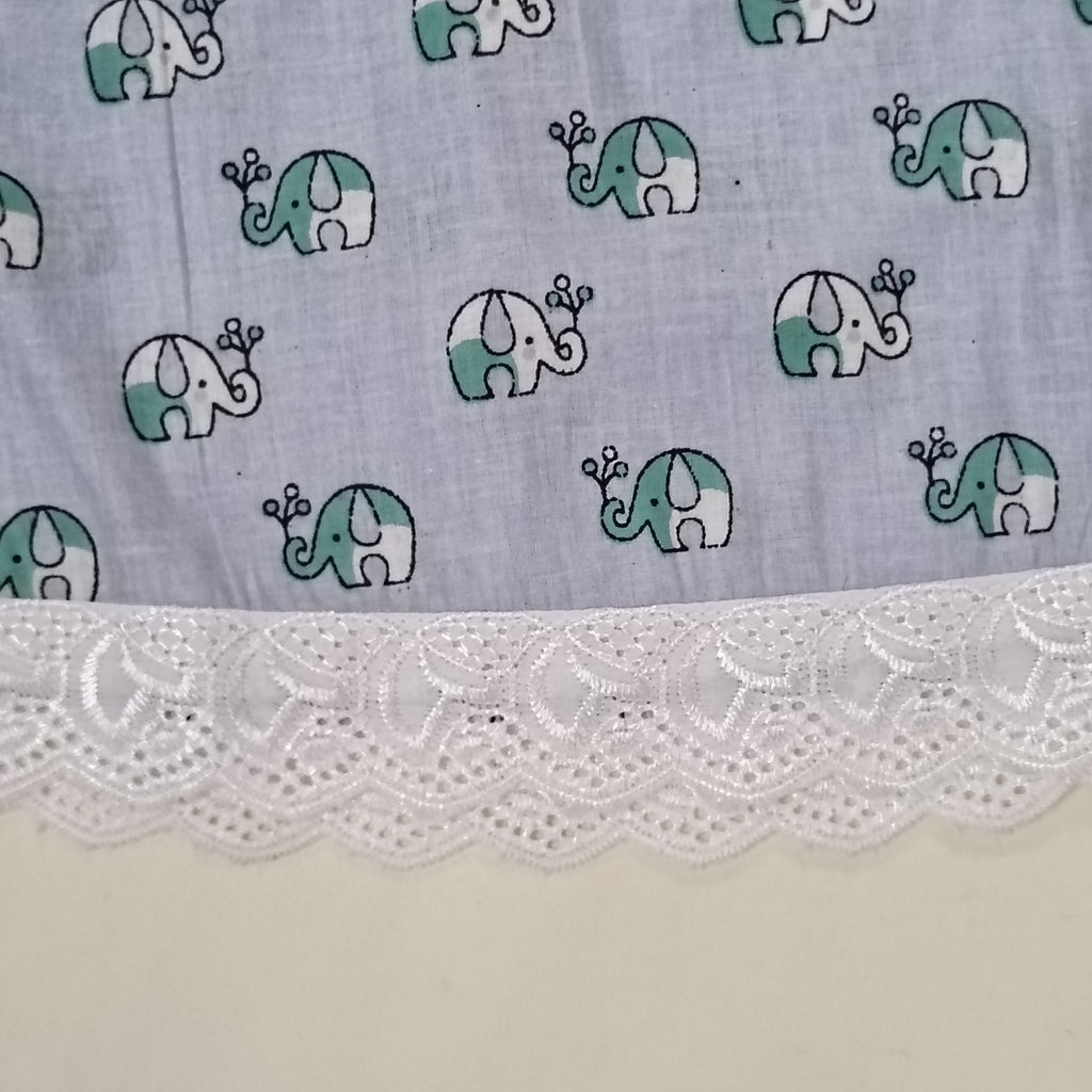co ord set for Girls | Elephant | Sky Blue