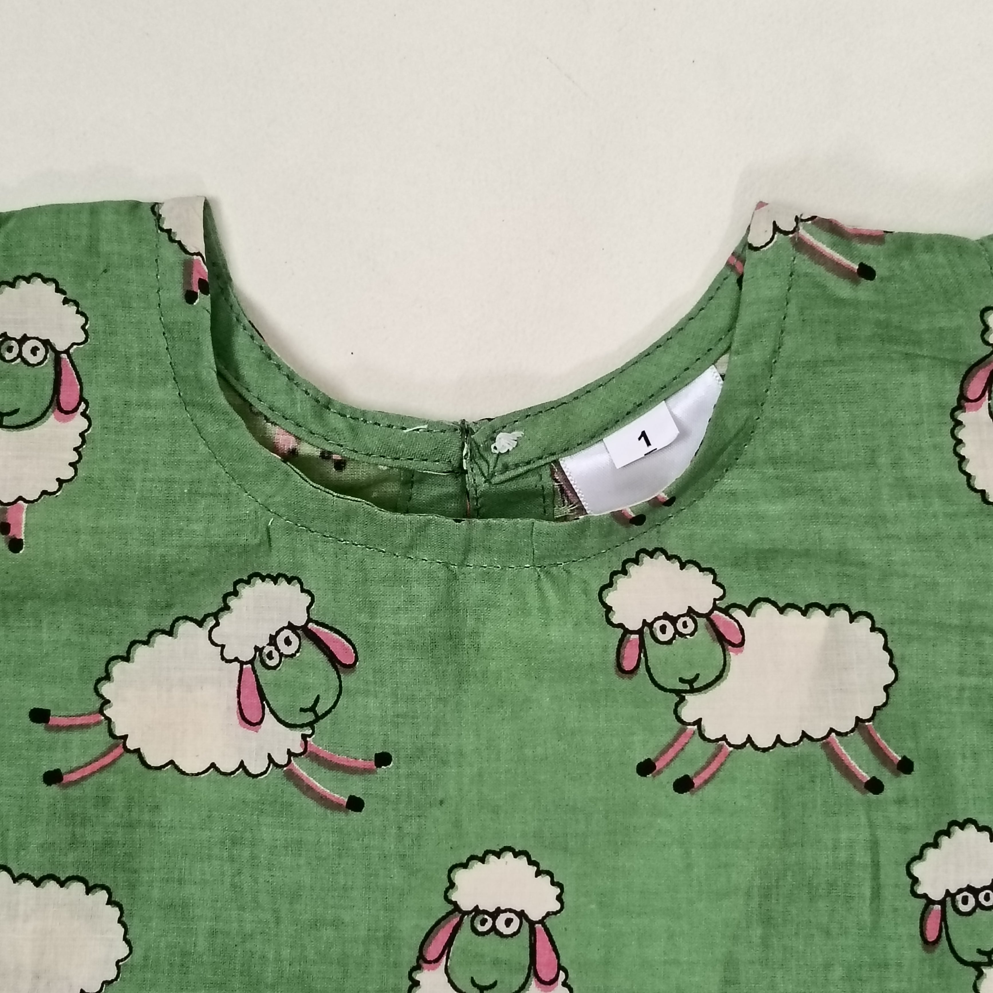 co ord set for Girls | Sheep | Green