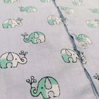 Cotton Night Suits for Babies | Sky Blue Elephant