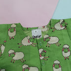 Cotton Night Suits for Babies | Green Sheep