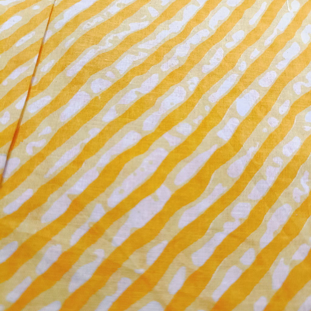 Cotton Short Kurta for Boys | Lehriya Kurta | Yellow