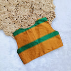 Ethnic dresses for baby girl | Kashida | Coffee Brown & Orange Zari & Assorted Base