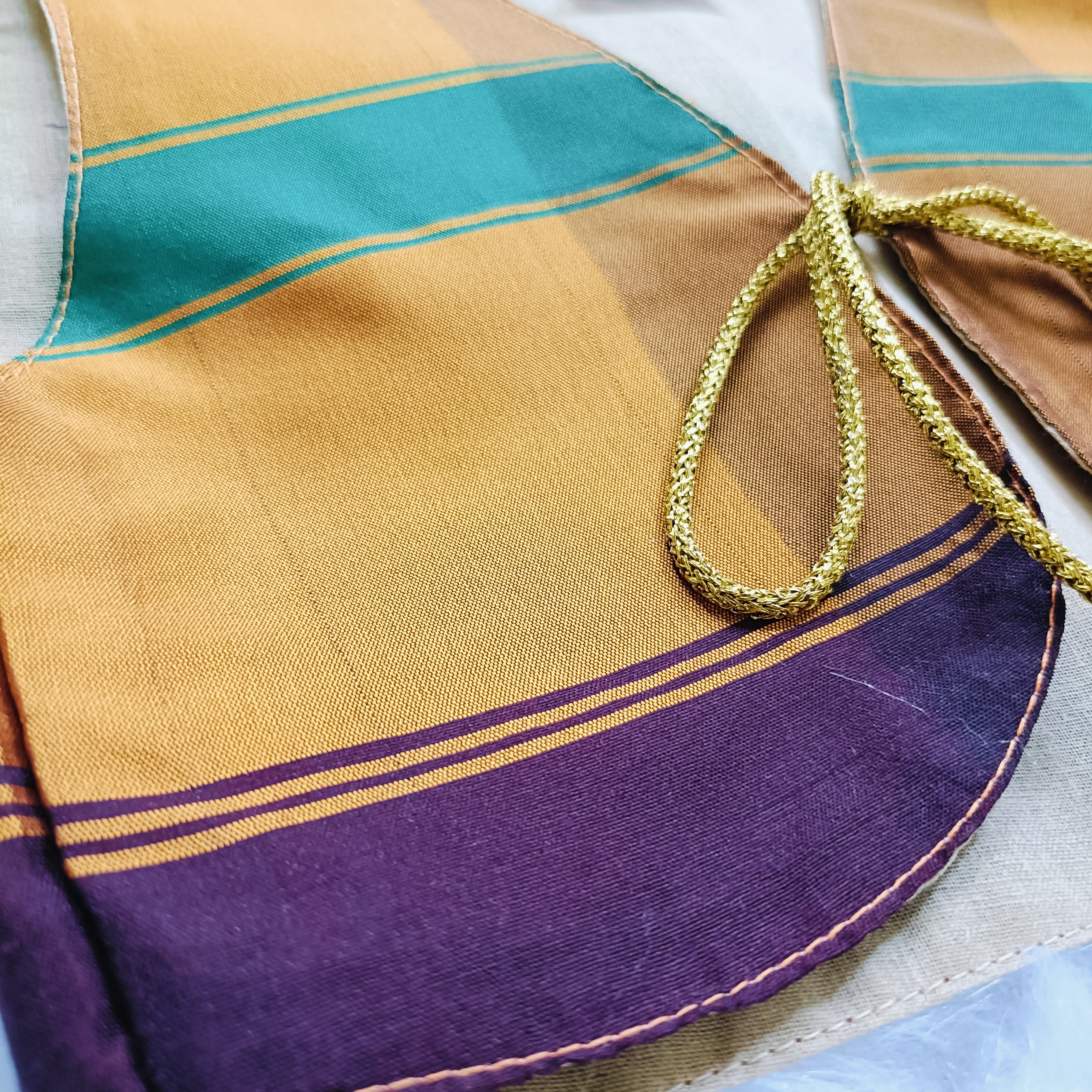 Ethnic dresses for baby girl | Kashida | Olive Green & Green Ochre Kashida Base