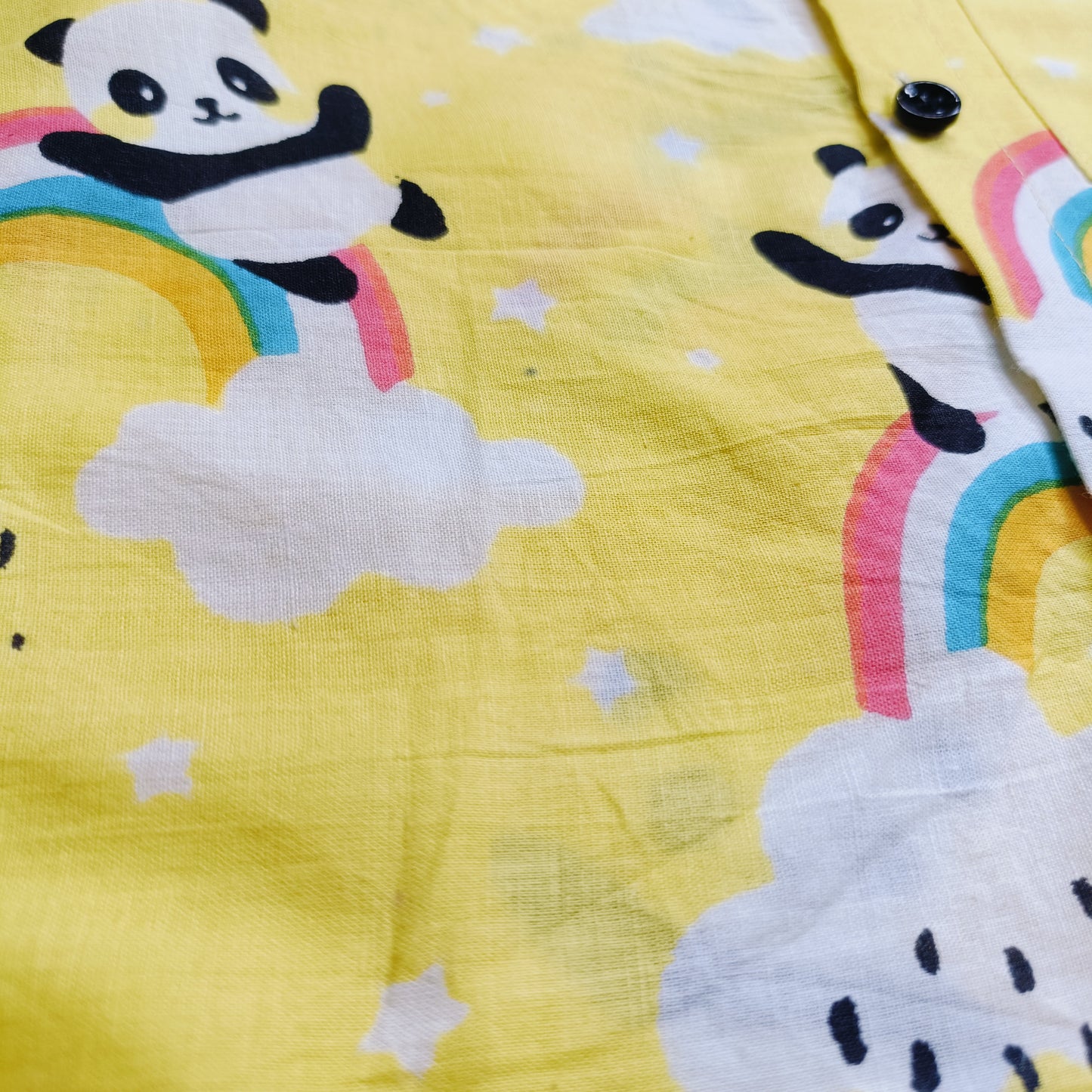 Cotton Shirt | Yellow Panda