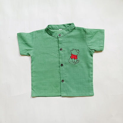 co ord set for kids | Pista Green | Pooh
