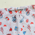 Cotton Tie Knot Jhabla | Red Cycle