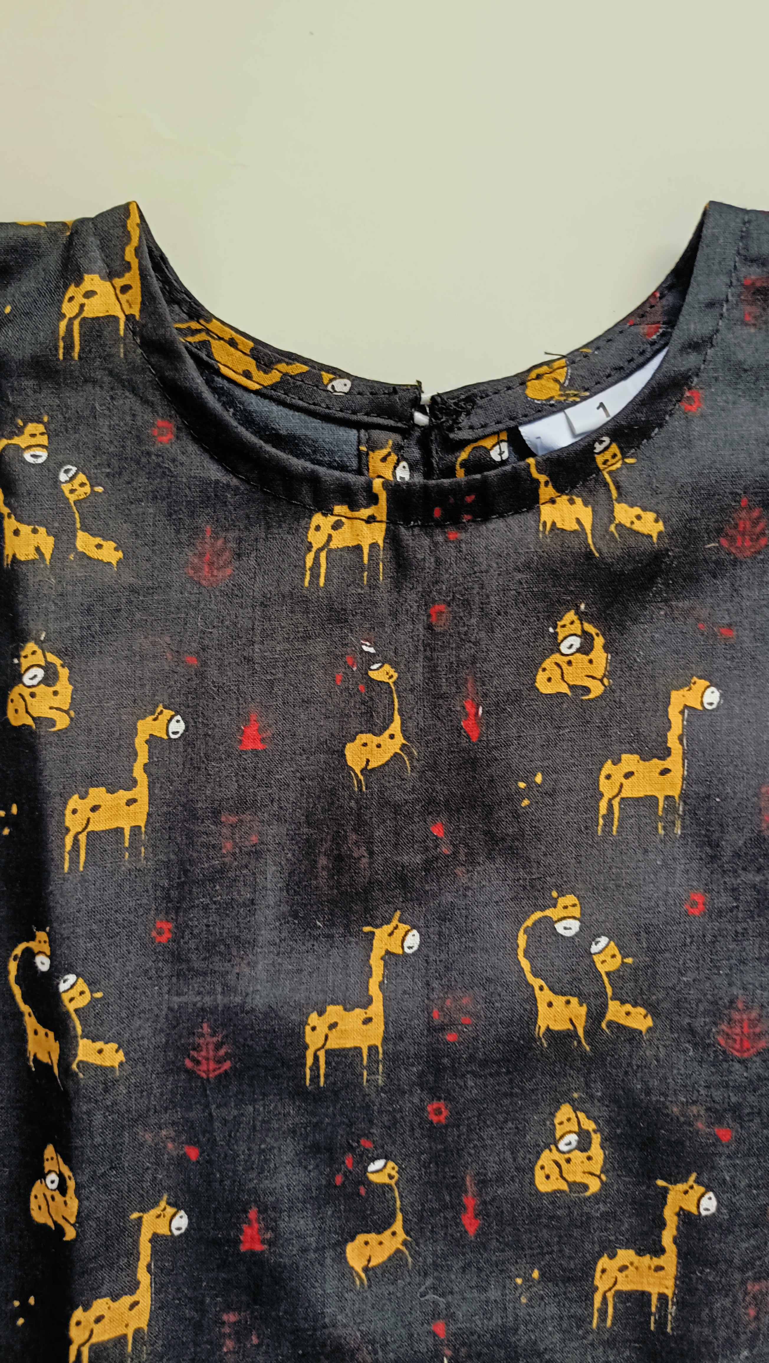 co ord set for Girls | Giraffe | Black