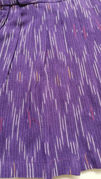 Handloom Ikkat Baby Girl Frock | Purple