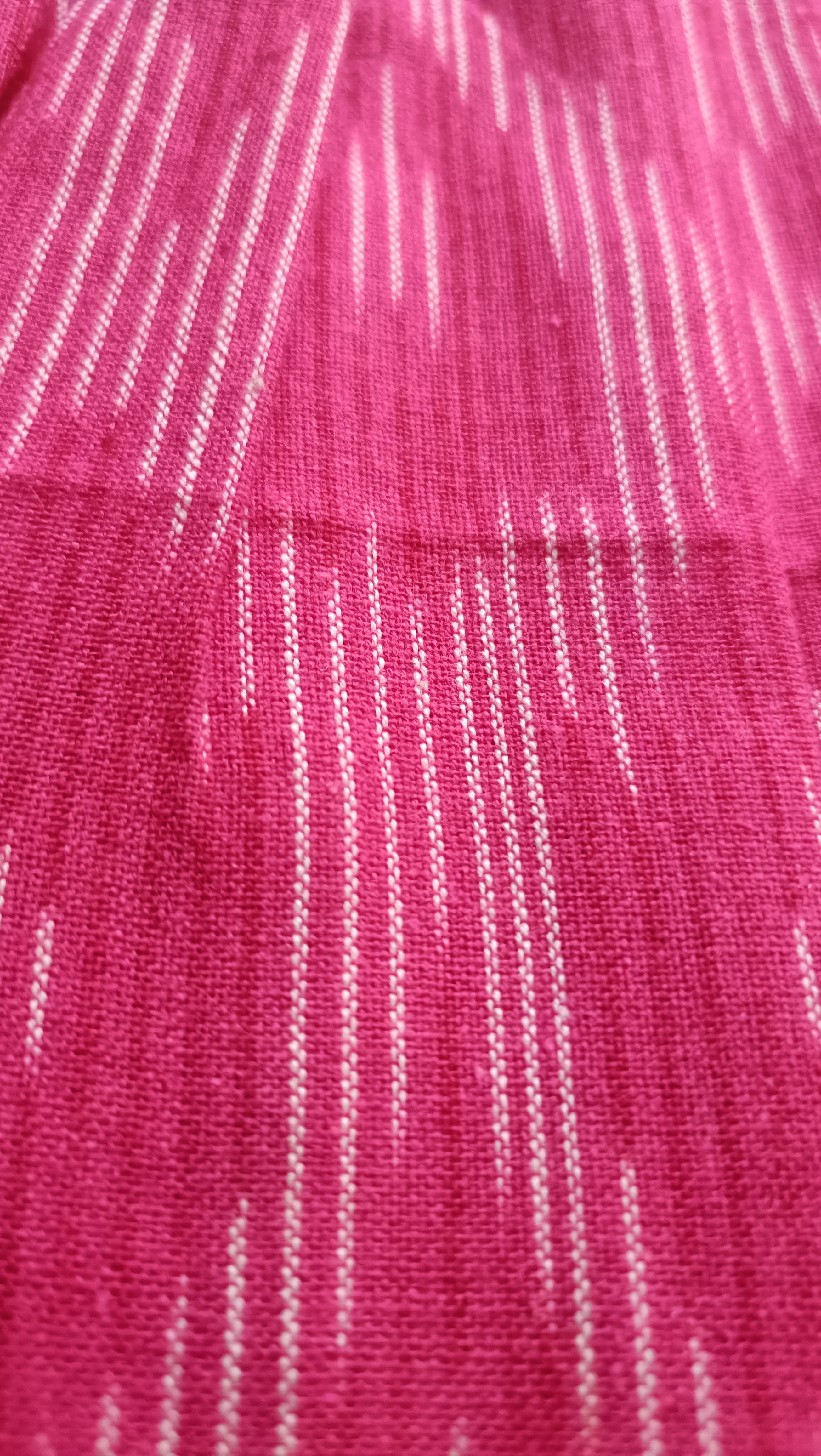 Handloom Ikkat Baby Girl Frock | Pink