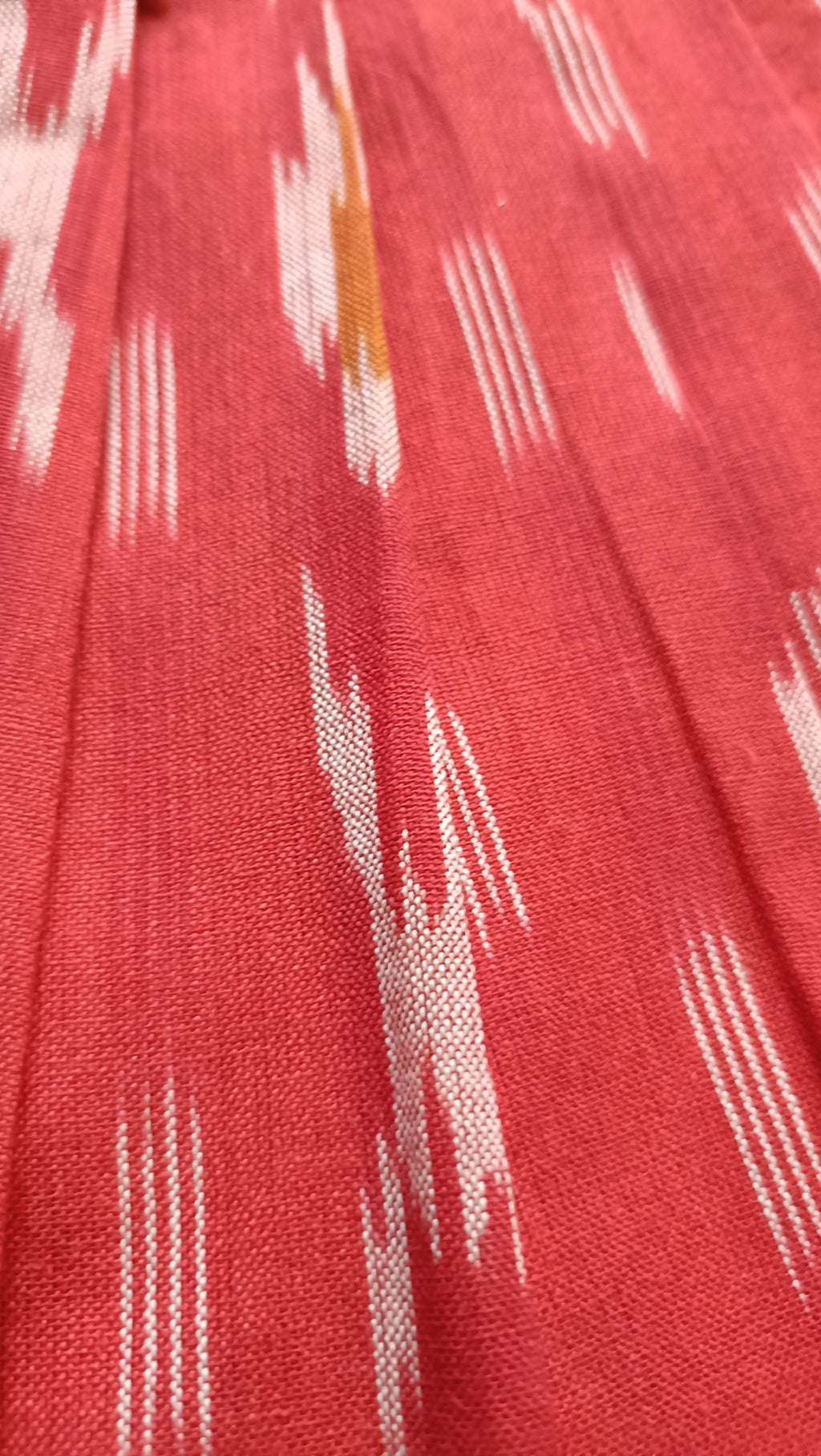 Handloom Ikkat Baby Girl Frock | Red