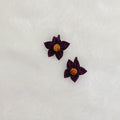 Khan Flower Hair Clip- Wine