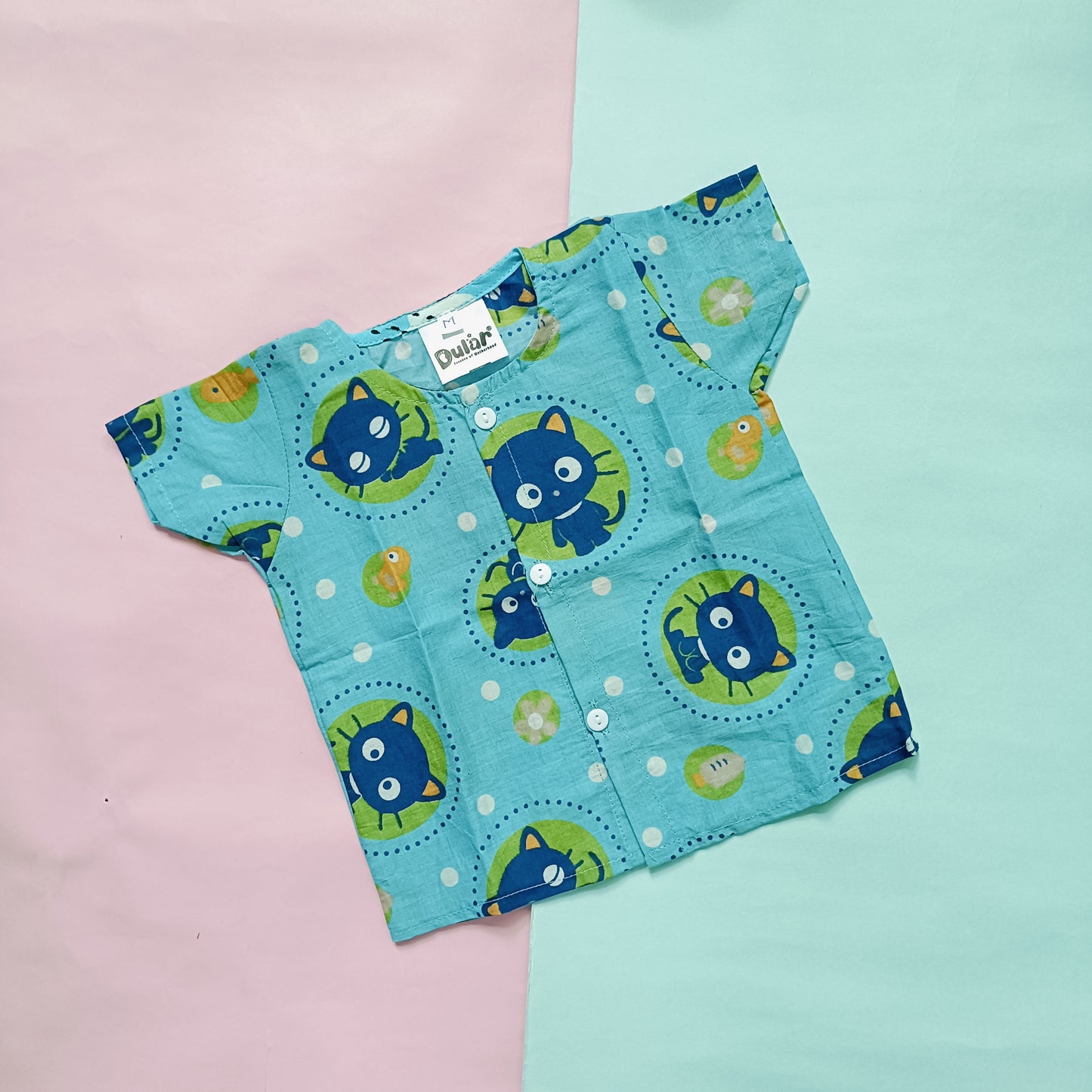 Cotton Front Open Jhabla | Dino,Cat, Giraffee | Pack of 3