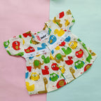 Baby Girl Jhabla | Flower, Multibird | Pack of 2