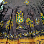 Ethnic dresses for baby girl | Kashida | Coffee Brown