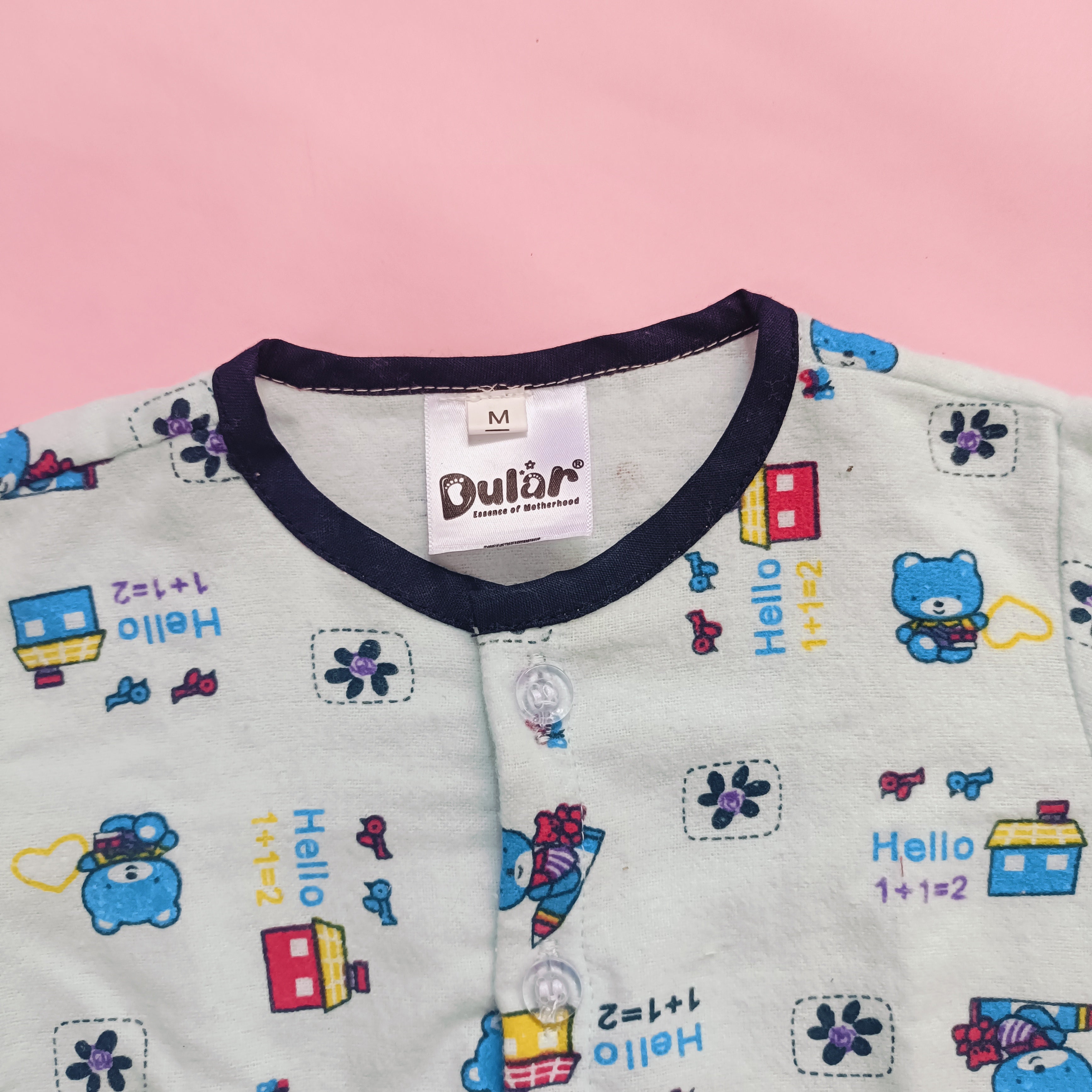 Flannel Night Suits for Kids | Blue Hello Teddy