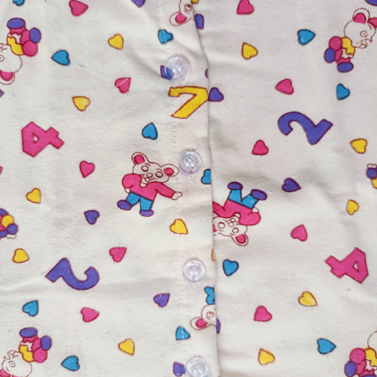 Flannel Night Suits for Kids |Pink Number